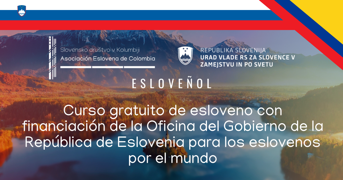 Curso gratuito de esloveno con financiación de la Oficina del Gobierno de la República de Eslovenia para los eslovenos por el mundo